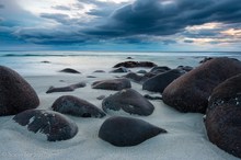 Abends am Strand von Unstad