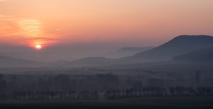 Sonnenaufgang im Kyffhäuser