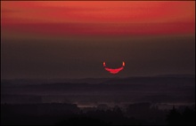 Teilweise Sonnenfinsternis über dem Chiemgau