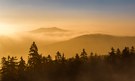 Fichtelgebirge im Morgennebel