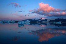 Jökulsarlon Sonnenaufgang