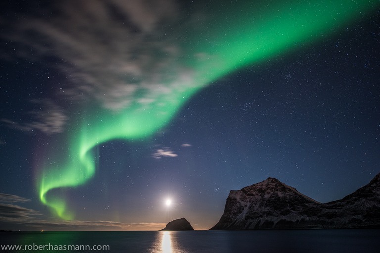 Nordlicht über Haukland