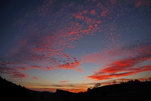 Abendrot im Bodensee-Hinterland