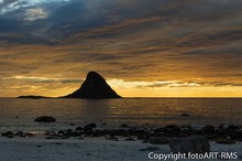 Bleiksøya am Abend