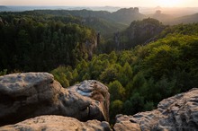 Abends auf dem Carolafelsen