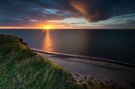 Sonnenuntergang an der Ostsee Steilküste bei Heiligenhafen.