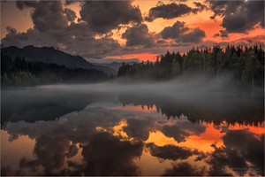 Wolkenspiegelung