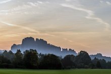 Sonnenaufgang Schrammsteine