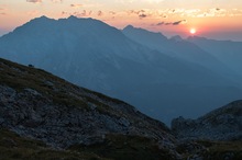 Sonnenuntergang am Watzmann