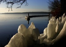 Kleine Eislandschaften an der Havel