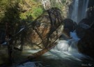 Unterm Wasserfall