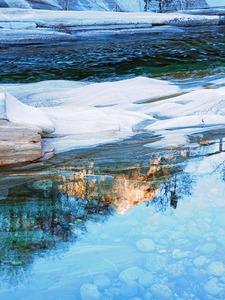 Bergspiegelung in der Verzasca