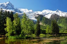 Malerischer See bei Chamonix