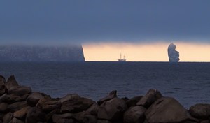 Horizontaler Lichtblick