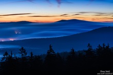 Blaue Stunde im Fichtelgebirge