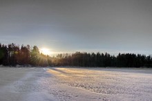 Sonne über Südfinnland