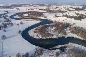 Die Mulde im Winter