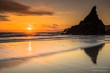 Sonnenuntergang Bedruthan Steps