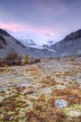 Morgenrot am Gletscher