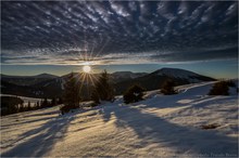 Die letzten Sonnenstrahlen vor den Regen