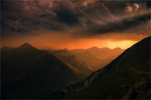 Abends in den niederen Tauern