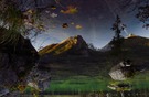 Spiegelung im Herbstgewand