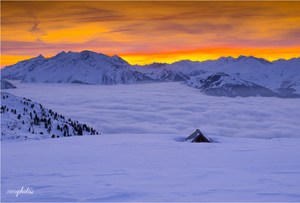 Winterabend auf der Gerlossteinwand