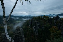 morgens auf der Bastei