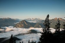 Blick vom Zwiesel zu Sonntagshorn und Loferer Steinbergen
