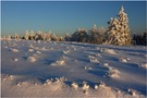 Eiskalter Sonnenuntergang