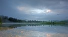 Der Almsee nach einem Gewitter