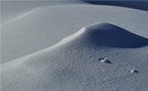 Dünen in einer Schneelandschaft