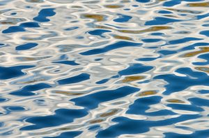 Impression in weiss - blau