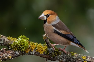 Kernbeißer (Coccothraustes Coccothraustes) Männchen