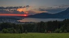 Morgenstimmung mit den ersten Sonnenstrahlen.