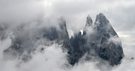 Berge in Wolken