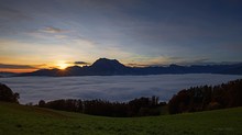 Sonnenaufgang über dem Nebelmeer