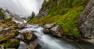 Wasserfall im Mount Baker National Forest