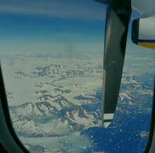 Anflug Ostgrönland