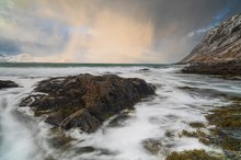 Morgens am Strand von Vareid II