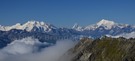 Frühstückspanorama vom Eggishorn zum Matterhorn und mehr