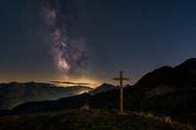 Milchstraße in den Allgäuer Alpen