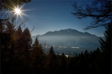 Heute beim Aufstieg zur Denk Alm