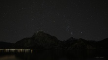 Der Nachthimmel im Salzkammergut