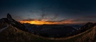 Abendrot Pano vom Alpstein