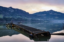 Januar Morgen am Lac de Gruyère (CH)