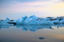 Jökulsárlón am Abend