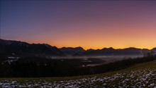 Sonnenuntergang über meiner Heimat