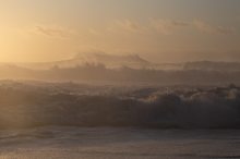 Die Wellen von Nazarè in Portugal