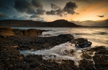 Sonnenuntergang an Schottlands Küste